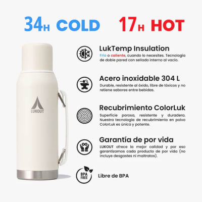 PRO Termo Handle 1000 ml + Tapa Army