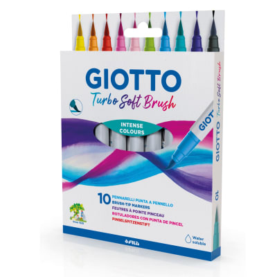 GIOTTO BRUSH PEN 10 COLORES