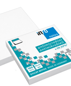 NOTAS ADHESIVAS 100hj BLANCO ANTIMIC 75x75mm INFO