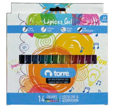 SET GEL QUICK DRY 14 UNIDADES TORRE