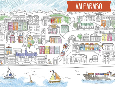 Poster XXL Valparaiso 70cmx1mt  1 poster