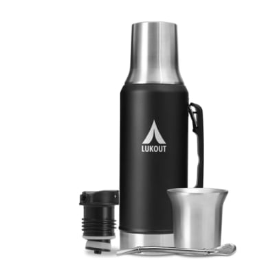 Termo Mate Flow PRO 1200 ml Negro 1200 ml