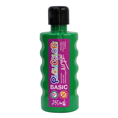 PINTURA ACRILICA 250ml VERDE OSCURO PLAYCOLOR