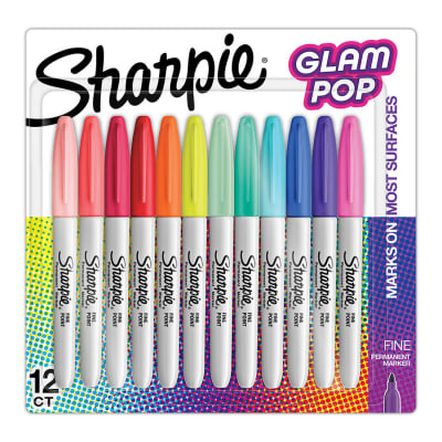 Marcador Sharpie Glam Pop 12 colores surtido