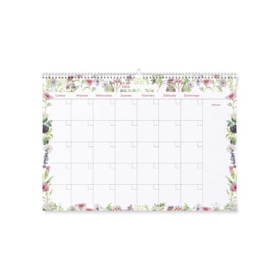 CALENDARIO FLORES ROSAS MEDIANO 35X50CM