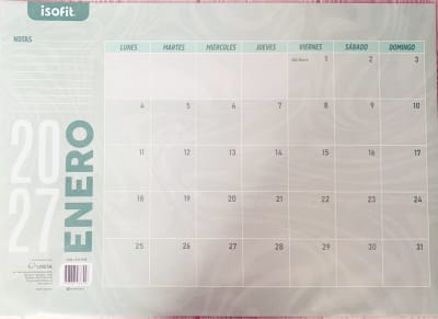 CALENDARIO ISOFIT MENSUAL DE ESCRITORIO V2027