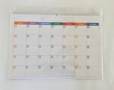 Calendario Mensual Colores 35x50 cm