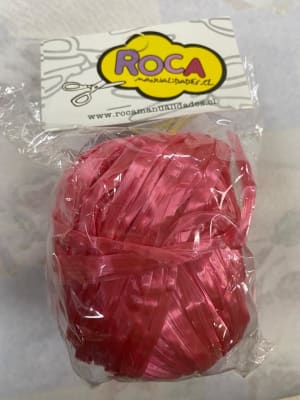 RAFIA EN OVILLO ROJO PLASTICA 80 GRS. RAFIA EN OVILLO ROJO PLASTICA 80 GRS.