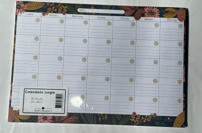 CALENDARIO JUNGLE 20X30 cm 30 hojas