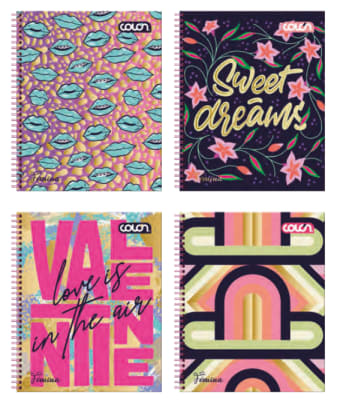 CUADERNO UNIV. TE FÉMINA 7MM. 100H. COLON (SURTIDO)