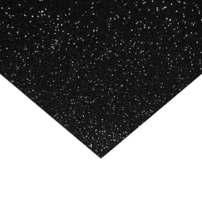 GOMA EVA GLITTER 40 X 60 2 MM NEGRO ADHESIVA ART & CRAF