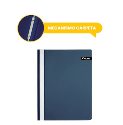 CARPETA PVC PLAST FILE OFICIO AZUL TORRE