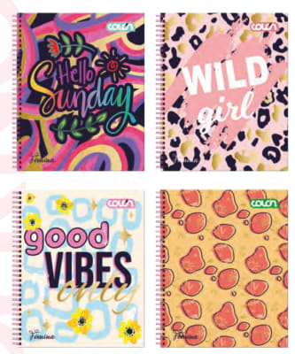 CUADERNO UNIV. TE FÉMINA 7MM. 100H. COLON (SURTIDO)