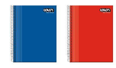 CUADERNO TRIPLE LISO MAT. 7MM. 150 HJS. COLON (SURTIDO)