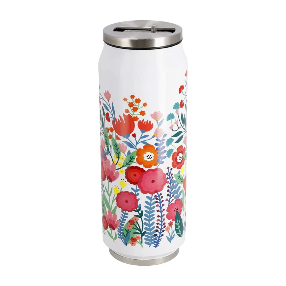 VASO TERMICO ACERO INOXIDABLE 500ML FLORES | Aldo Carla