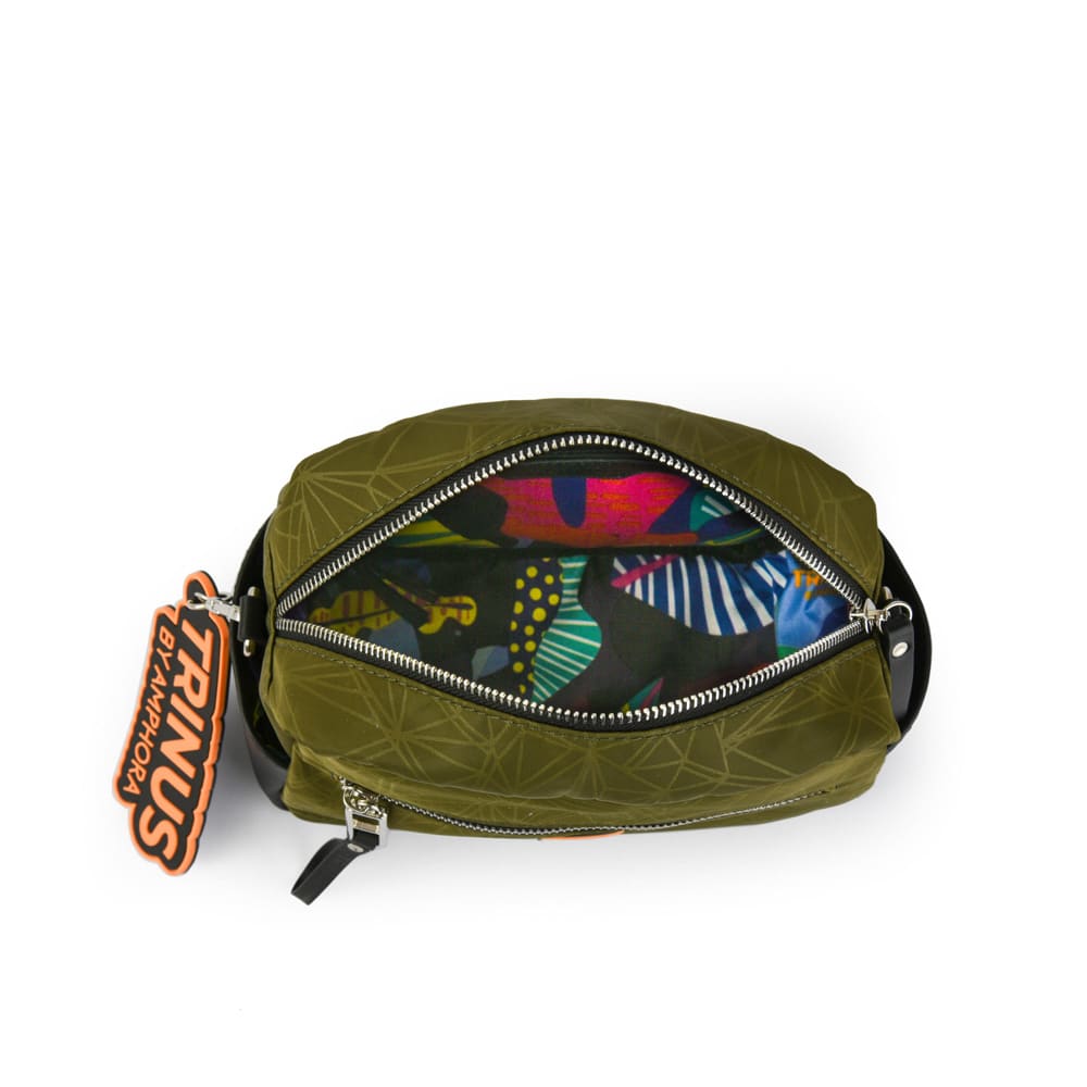 SAUMON CARTERA TIPO BANDOLERA VERDE OSCURO/VERDE OLIVA Aldo Carla