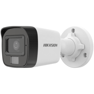 CAMARA IP HIKVISION 2MP 2.8MM LUZ HIBRIDA IR+BLANCA C/MICROFONO IP67