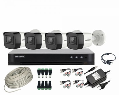 CCTV KIT HIKVISION 4 CAM 1080P INSTALADOR