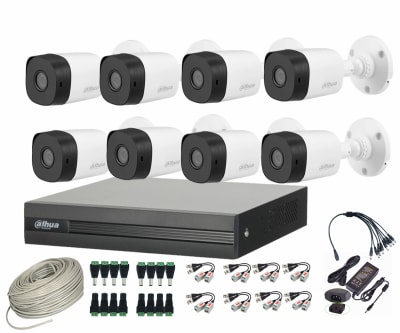 CCTV KIT DAHUA 8 CAM 1080 LITE INSTALADOR