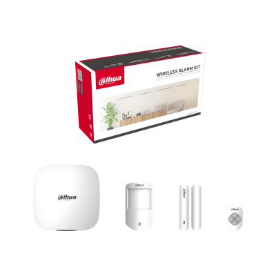 KIT ALARMA DAHUA central, control remoto, Pir inalambrico y Sensor de puerta. WIFI SIN GSM1