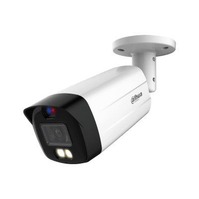 Camara HDCVI 8MP TIOC Active Deterrence dual Iluminación 40m 2.8MM C/MIC1