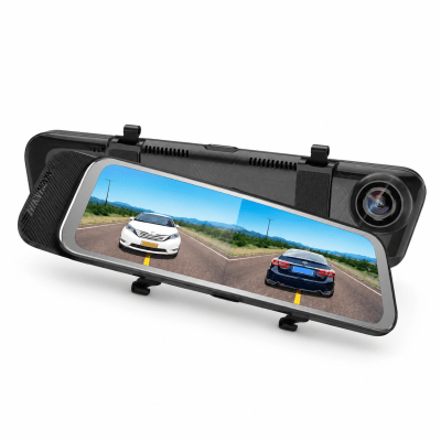 Dashcam Espejo Retrovisor Hikvision Doble Cámara 1080P Pantalla Táctil 9.35