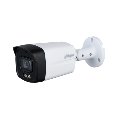 Camara Dahua HDCVI BALA 2MP FULL COLOR CON MIC 3.6MM LUZ 40M1