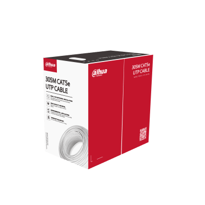 CAJA CABLE UTP DAHUA. 305MTS. CAT5E 100% COBRE.