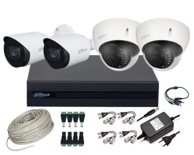 CCTV KIT DAHUA 4 CAM 1080P PRO INSTALADOR