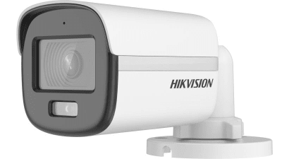 CAMARA BULLET TVI Hikvision 3K 4.6MP COLORVU LUZ BLANCA 20M 2.8MM MIC1