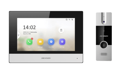 KIT VIDEOPORTERO HIBRIDO 4 HILOS WIFI HIKVISION1