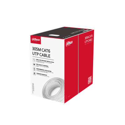 Cable Utp Dahua Cat6 23 AWG 100% Cobre 305Mts