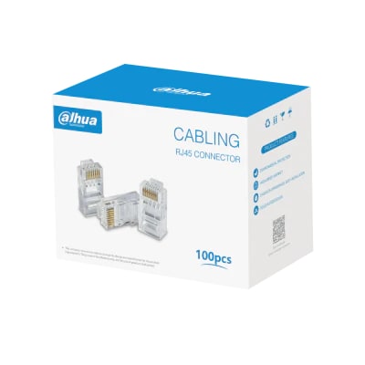 CONECTOR RJ45 DAHUA CAT6 CAJA X100