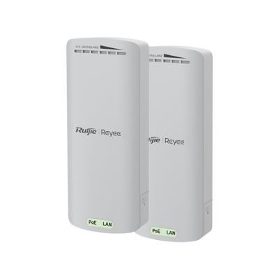Puente inalámbrico 802.11b/g/n 2.4GHz 500M X PAR RUIJIE REYEE DOBLE FLUJO