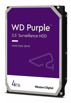 Western Digital Purple, 4tb, Sata 6.0 Gbps, 5400r