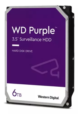 Disco Duro Western Digital D/S Purple 6TB Surveillance 256mb IntelliPower