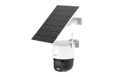 KIT CAMARA IP DAHUA WIFI6 SOLAR 4MP 2.1MM APOLLO BULLET C1 C/ PANEL SOLAR AOV SMART DUAL LIGHT ALARM
