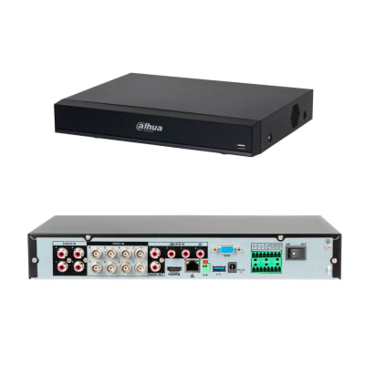 XVR Dahua 1080P WizSense 8CH HDCVI +4IP 1HDD Alarma 8/3 Audio 8/1 IVS 1U.
