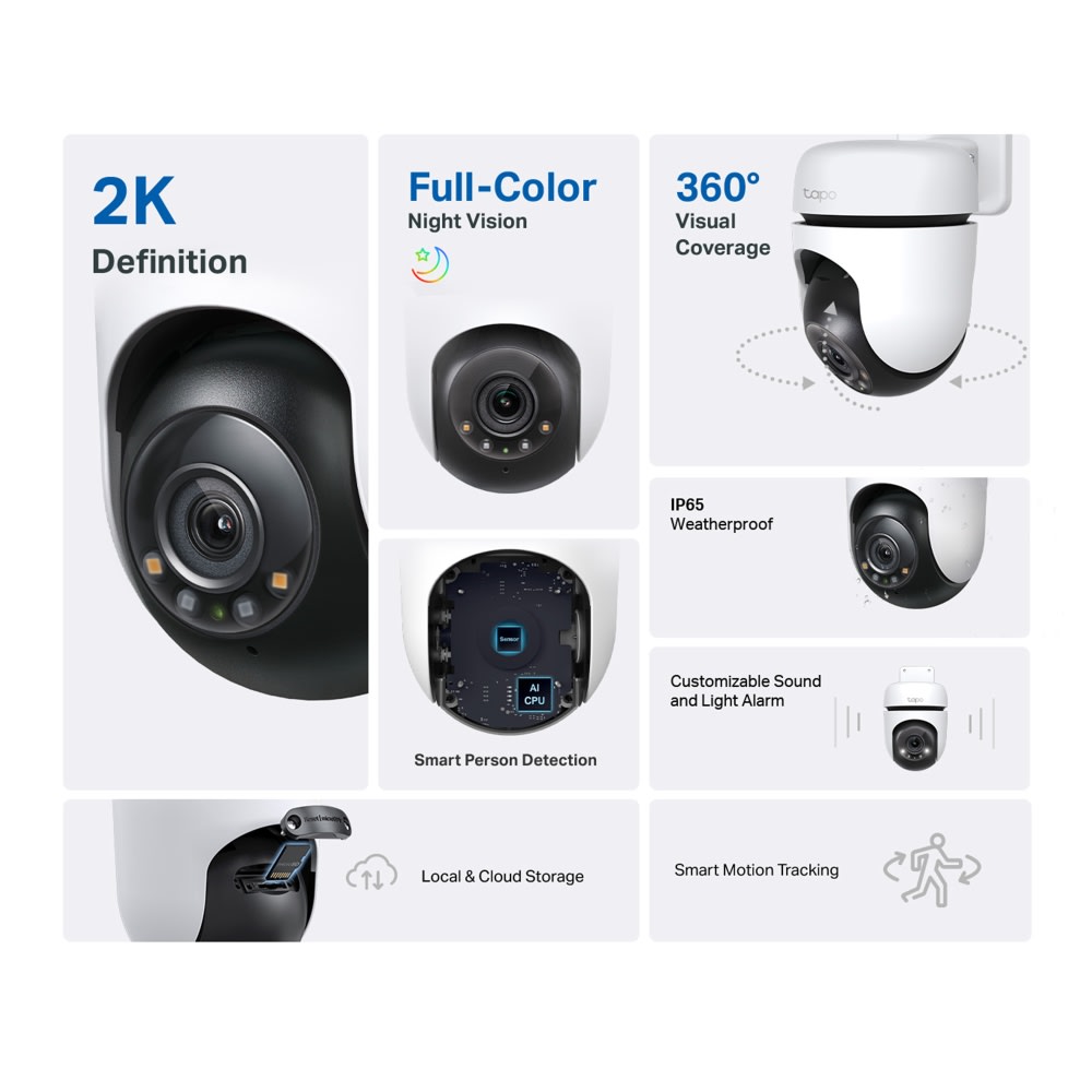 CAMARA IP PT WIFI TPLINK EXTERIOR 3MP FULL COLOR10
