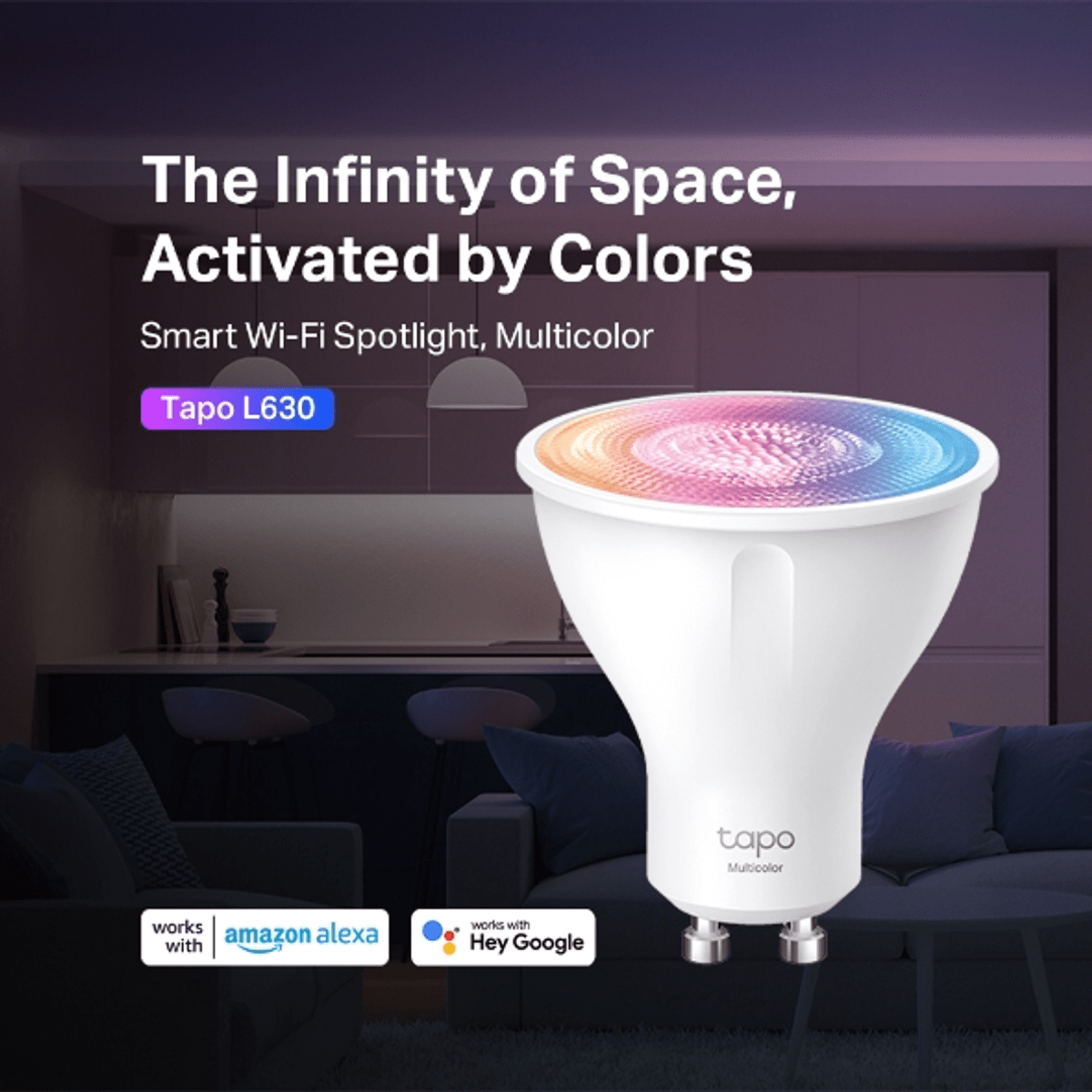 Bombilla GU10 Multicolor Wi-Fi Tapo TPLINK7