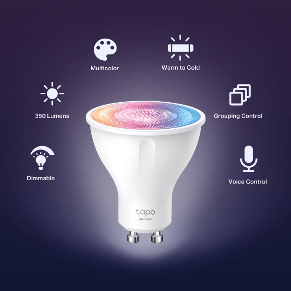 Bombilla GU10 Multicolor Wi-Fi Tapo TPLINK5