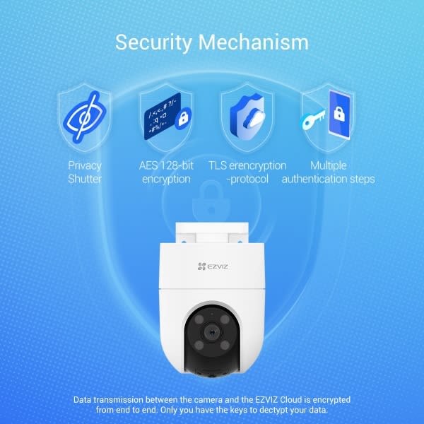 Camara IP EZVIZ WiFi H8C 3MP IA Audio Auto Tracking Sirena y Luz4