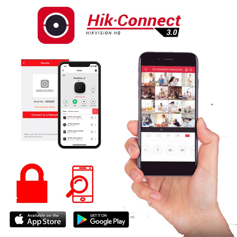CCTV KIT IP HIKVISION NVR 4CH POE + 4 CAM 2MP3