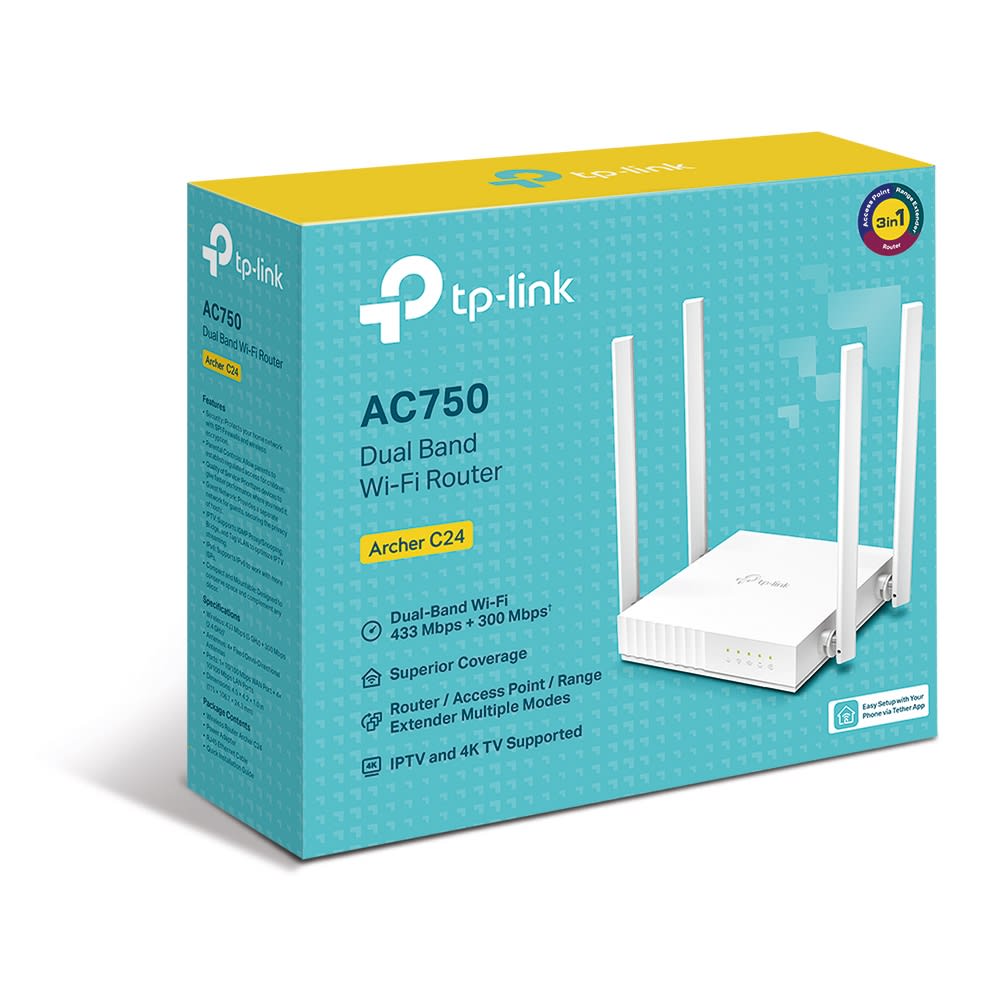 Router Wifi Doble Banda 4 Antenas Ac750 TPLINK4