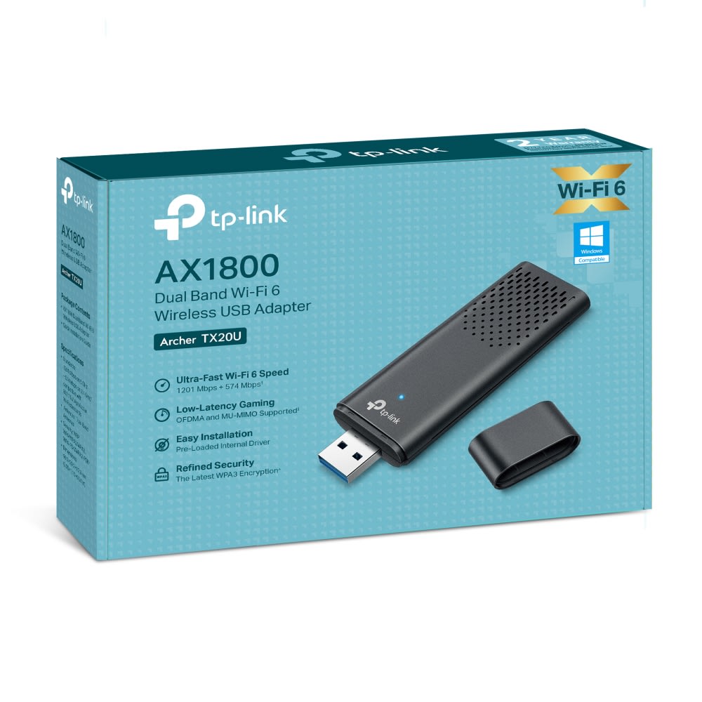 Adaptador de red USB Wi-Fi 6 AX1800 TP-LINK1