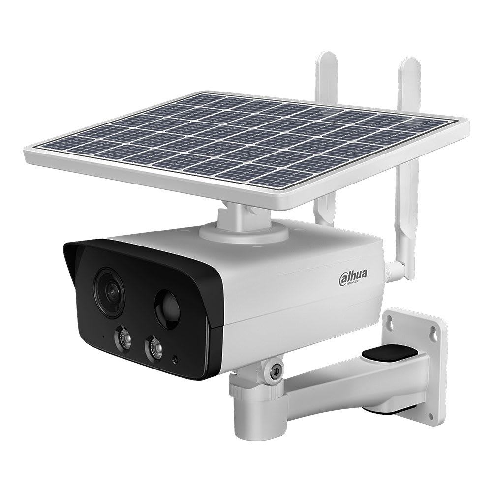 CÁMARA IP DAHUA Bala 4G con Panel Solar 4MP 2.8mm IR50 LED30 IP67 2