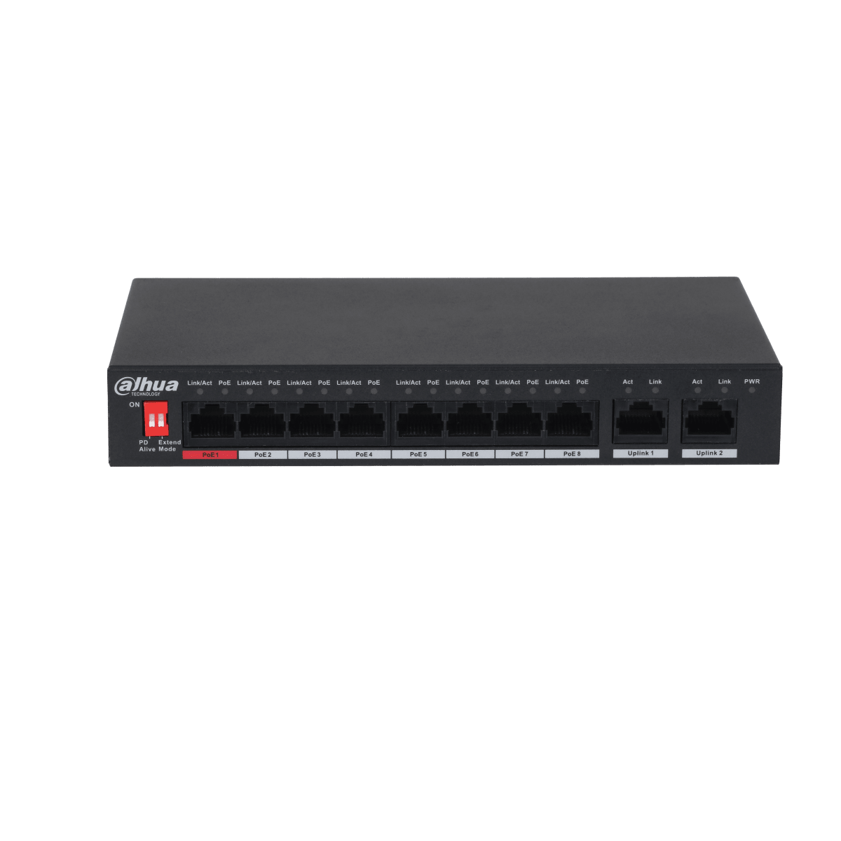 SWITCH  PoE 8 Puertos DAHUA - 96W total Hi-PoE3