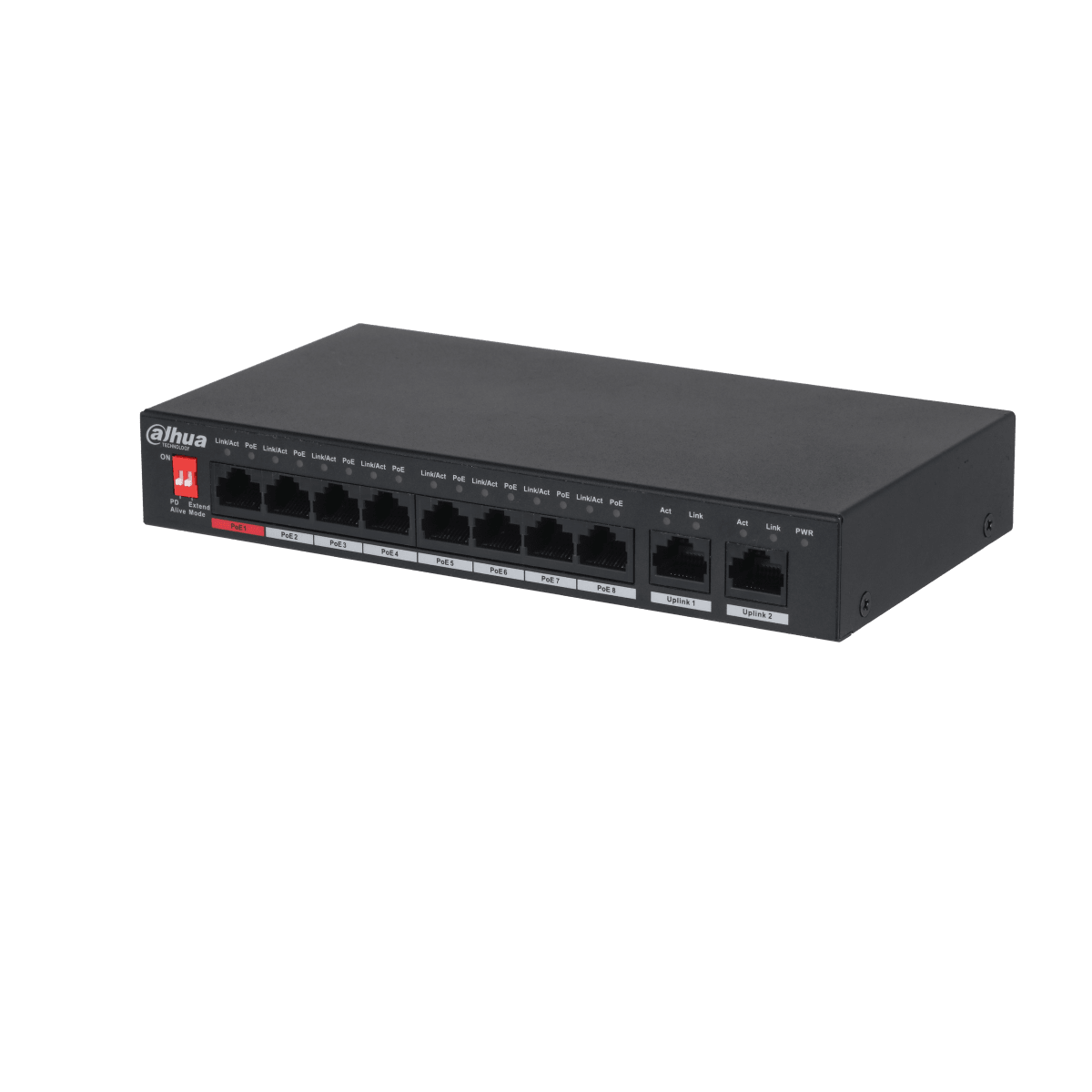 SWITCH  PoE 8 Puertos DAHUA - 96W total Hi-PoE 0