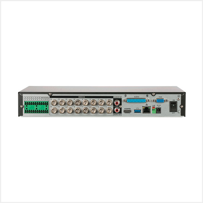 XVR Dahua 1080P 16CH HDCVI +8IP 1HDD Alarma 16/3 Audio 16/1 IVS 1U INTELIGENCIA ARTIFICIAL1