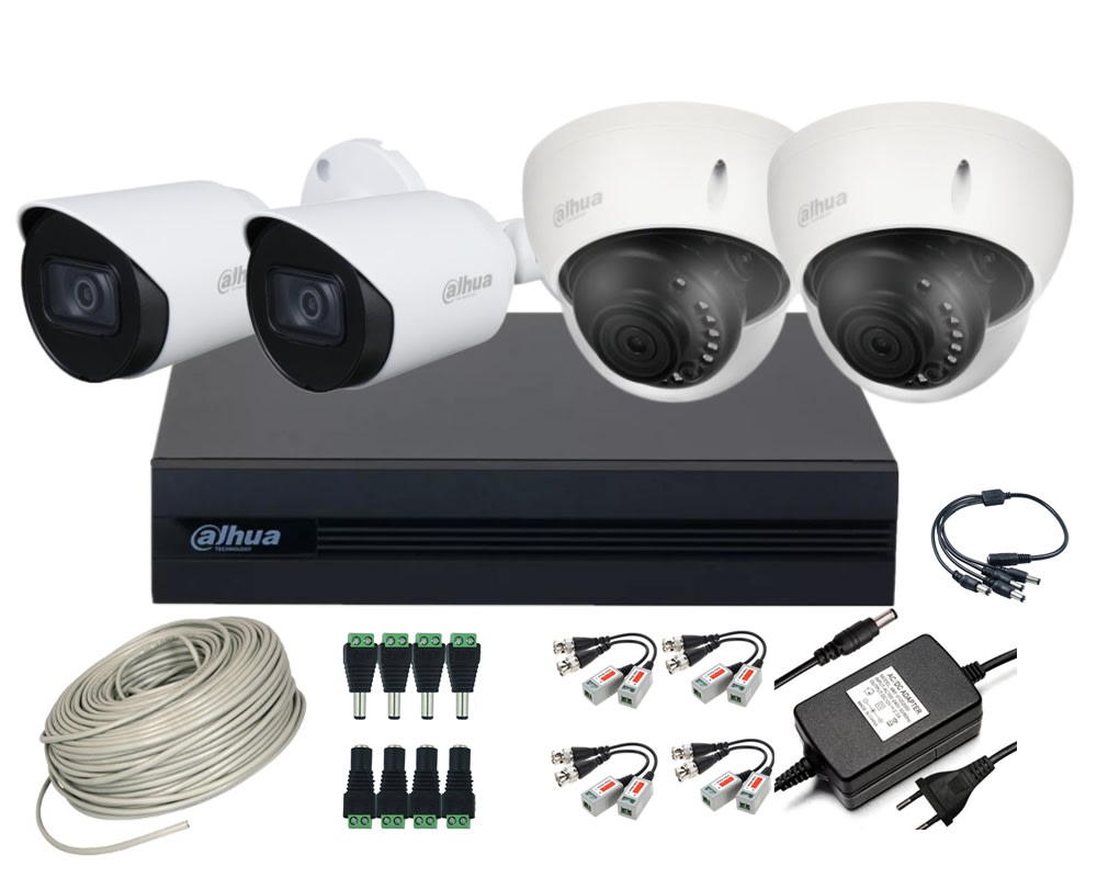CCTV KIT DAHUA 4 CAM 1080P PRO INSTALADOR 1